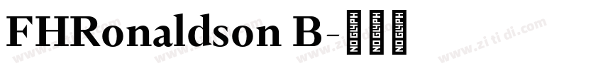 FHRonaldson B字体转换